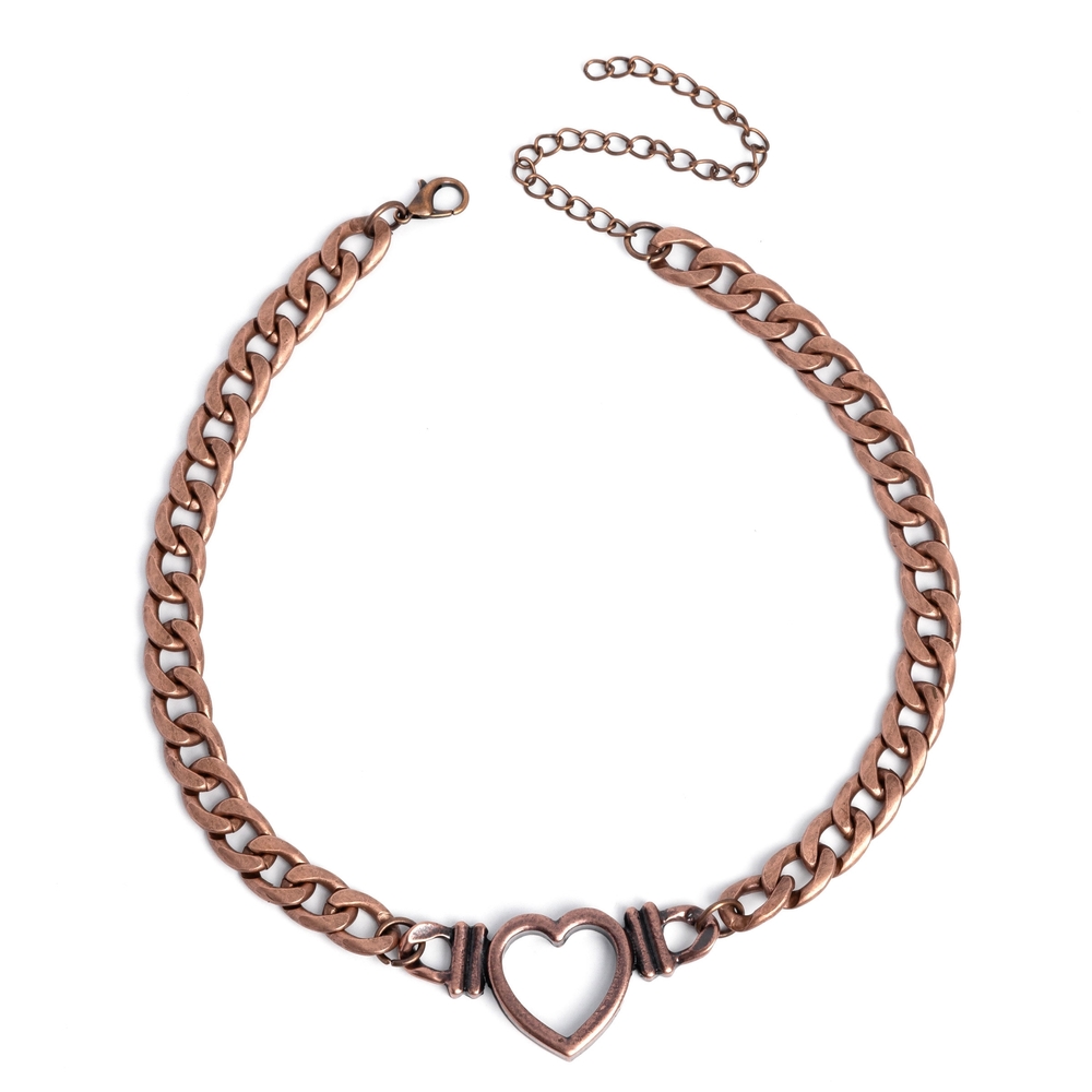 Heartfelt Hunch Choker Paparazzi Bronze Heart Necklace Fashion Jewelry